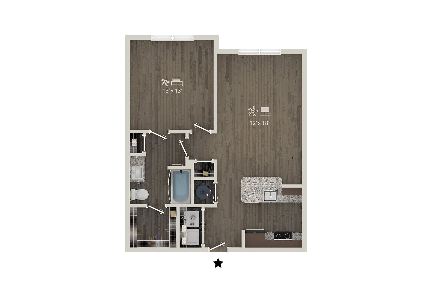 Sunglow w/ Balcony floor plan